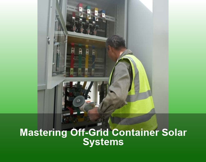 Mastering Off-Grid Container Solar Systems